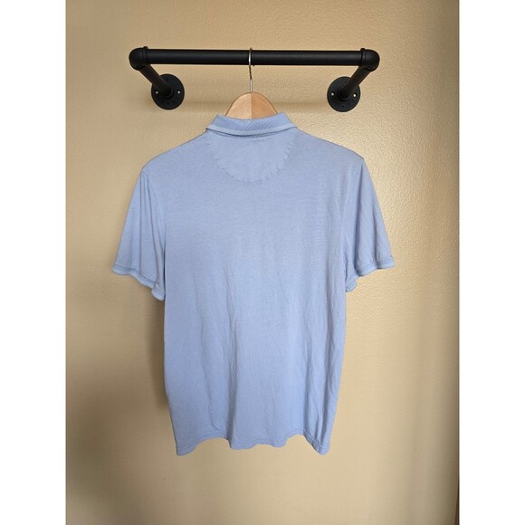 Ted Baker light blue pullover collared polo shirt size 3 - Picture 5 of 9